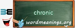 WordMeaning blackboard for chronic